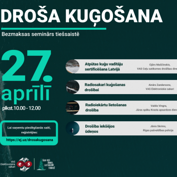 Bezmaksas seminārs DROŠA KUĢOŠANA