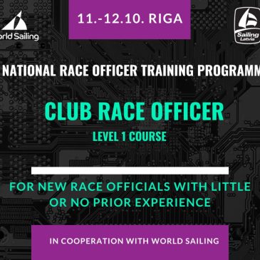 Aicinām pieteikties mācībām “National Race Officer Training Programme – Club Race Officer”