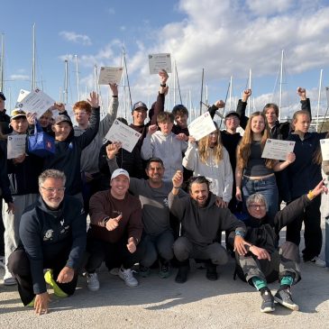 Latvijas jaunie burātāji piedalās starptautiskā 420 klases nometnē Grieķijā