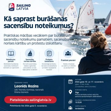 Kā saprast burāšanas sacensību noteikumus? Praktiskas mācības vecākiem