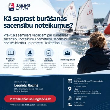 Kā saprast burāšanas sacensību noteikumus? Praktiskas mācības vecākiem